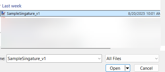 Add Check Signature Process