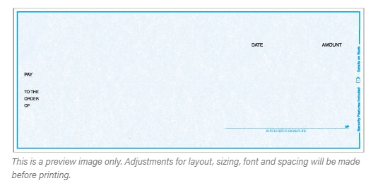 Costco Laser multi-Purpose Check Middle format