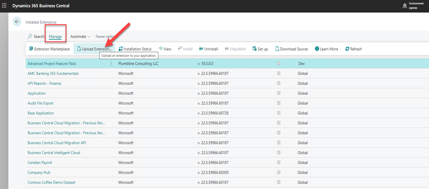 Deploying Velosio D365 Feature Pack