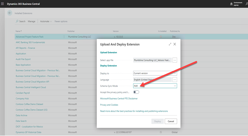 Deploying Velosio D365 Feature Pack