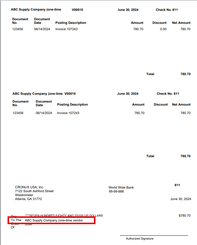 Suggest Vendor Payments